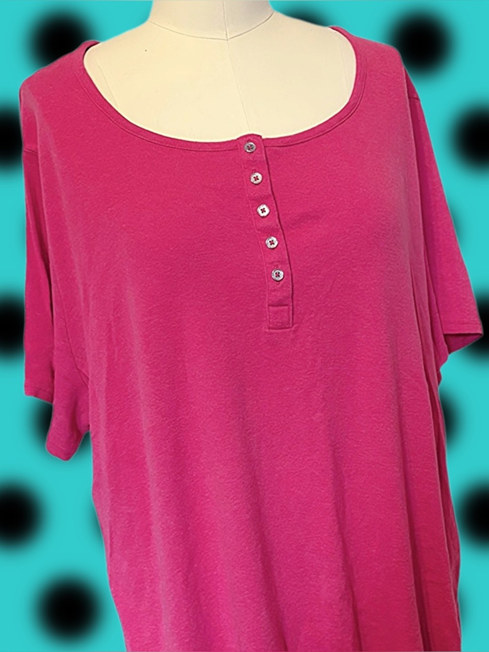 Croft & Barrow Pink Classic Tee 3X